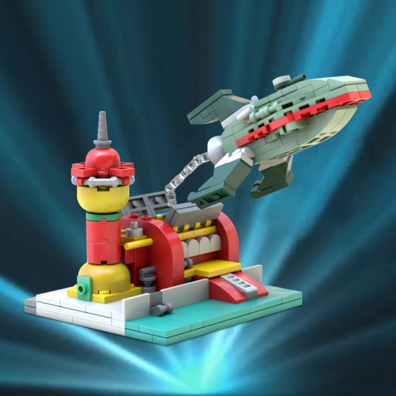 GOBRICKS MOC 174382 Futurama: Planet Express - YWOBB