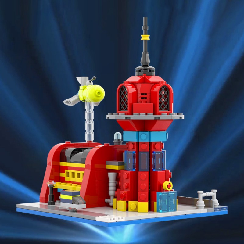 GOBRICKS MOC 29365 Micro Planet Express - YWOBB