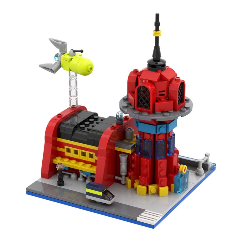 GOBRICKS MOC 29365 Micro Planet Express - YWOBB