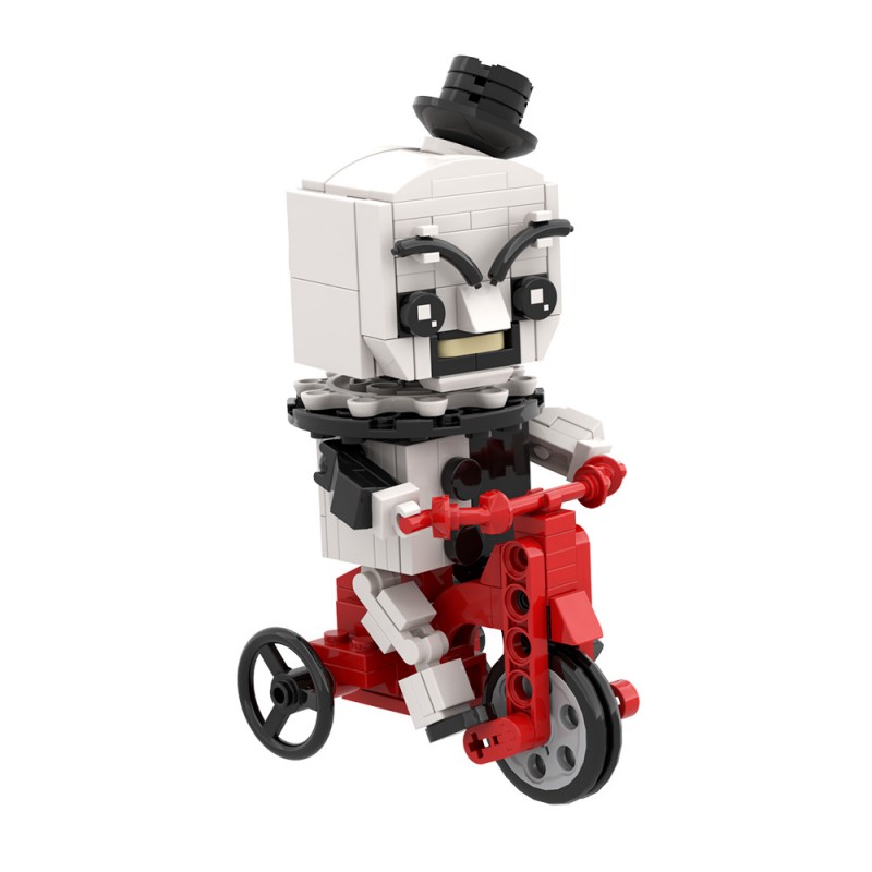 GOBRICKS MOC A2150 Art the Clown-Bicycle clown - YWOBB