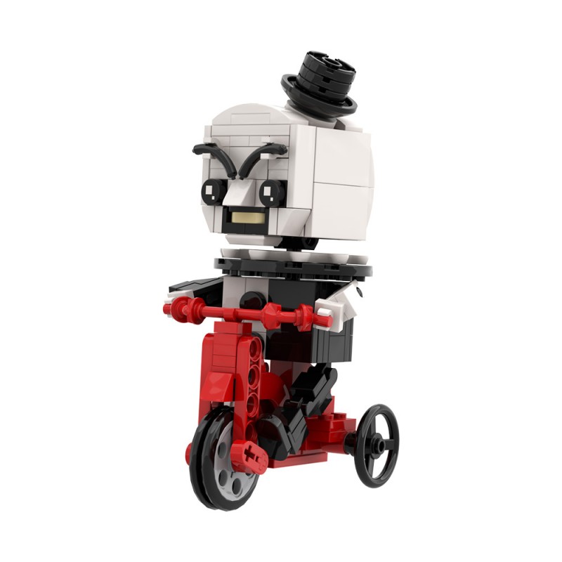 GOBRICKS MOC A2150 Art the Clown-Bicycle clown - YWOBB