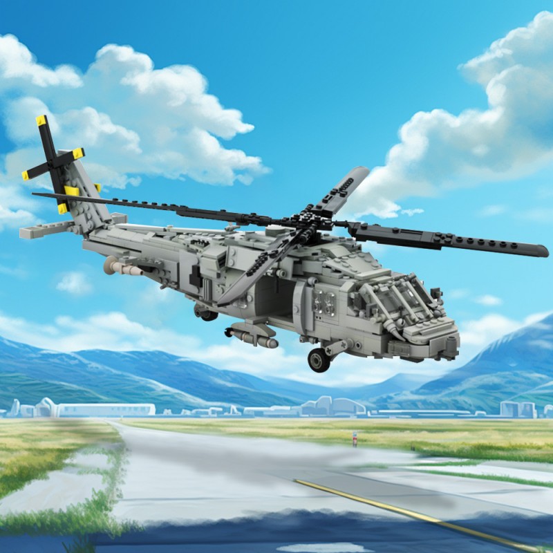 GOBRICKS MOC 199069 Sikorsky SH-60 Seahawk - YWOBB
