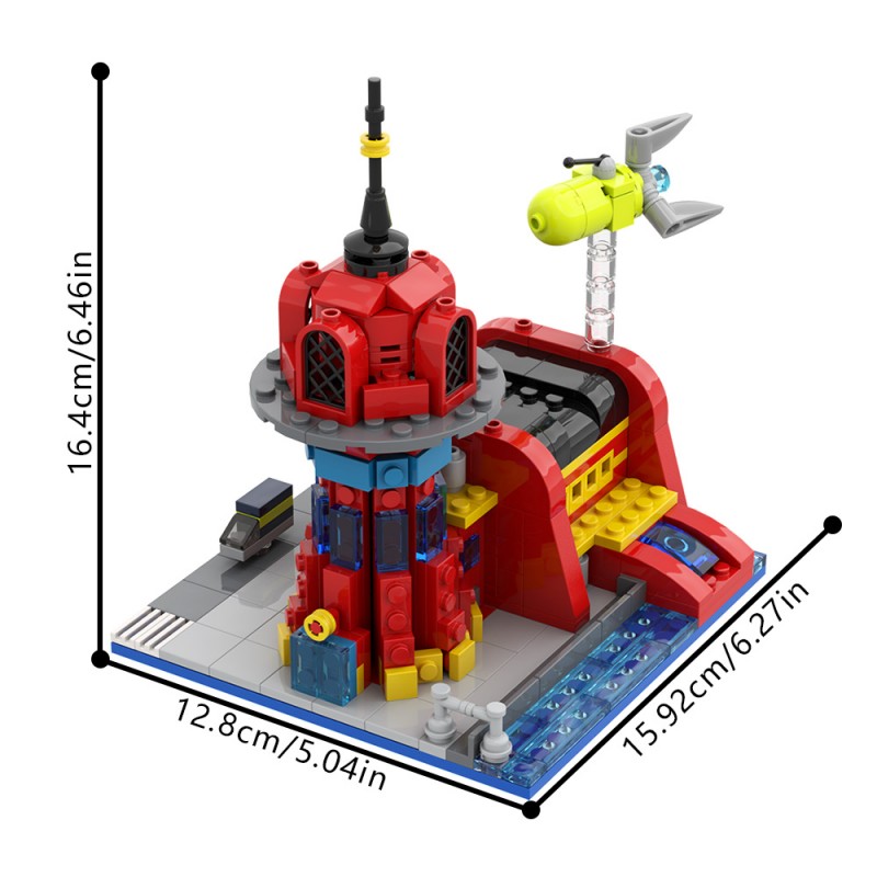 GOBRICKS MOC 29365 Micro Planet Express - YWOBB