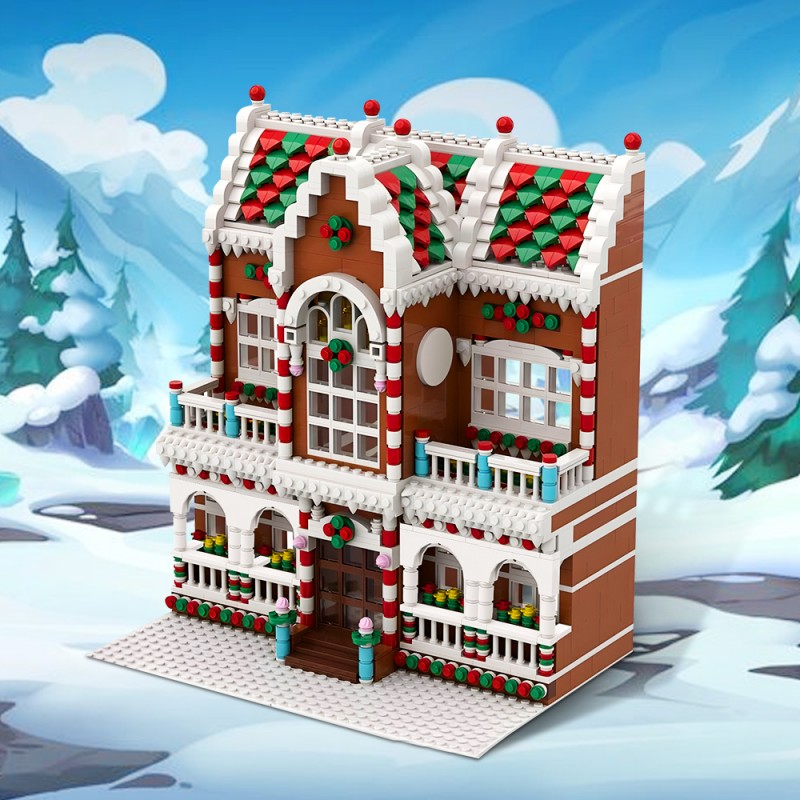 GOBRICKS MOC 200776 Winter Village Town House - YWOBB