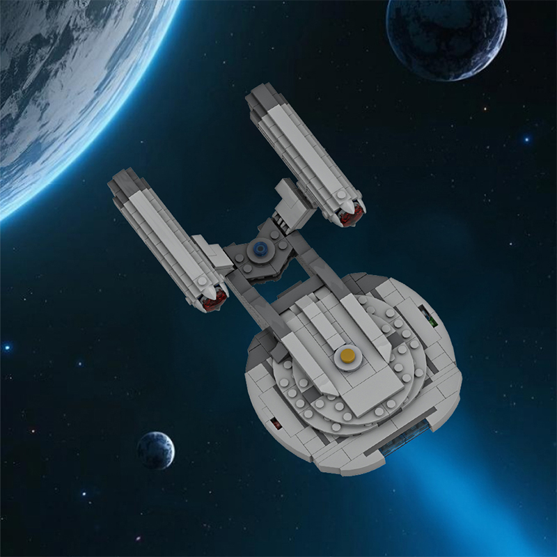 GOBRICKS MOC A1909 Star Trek NX-01 Enterprise - YWOBB