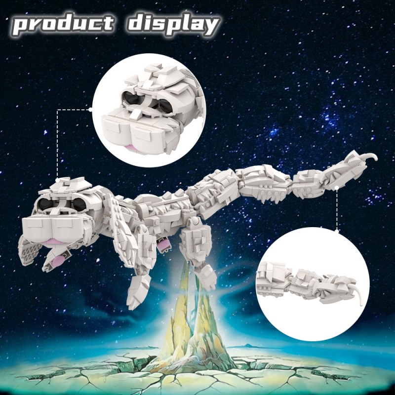 GOBRICKS MOC A1890 Great Demon Realm-Falkor - YWOBB