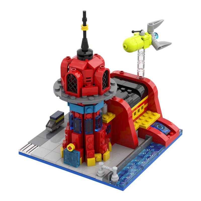 GOBRICKS MOC 29365 Micro Planet Express - YWOBB