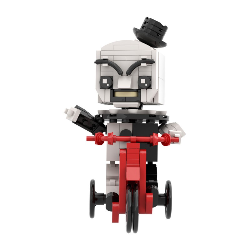 GOBRICKS MOC A2150 Art the Clown-Bicycle clown - YWOBB