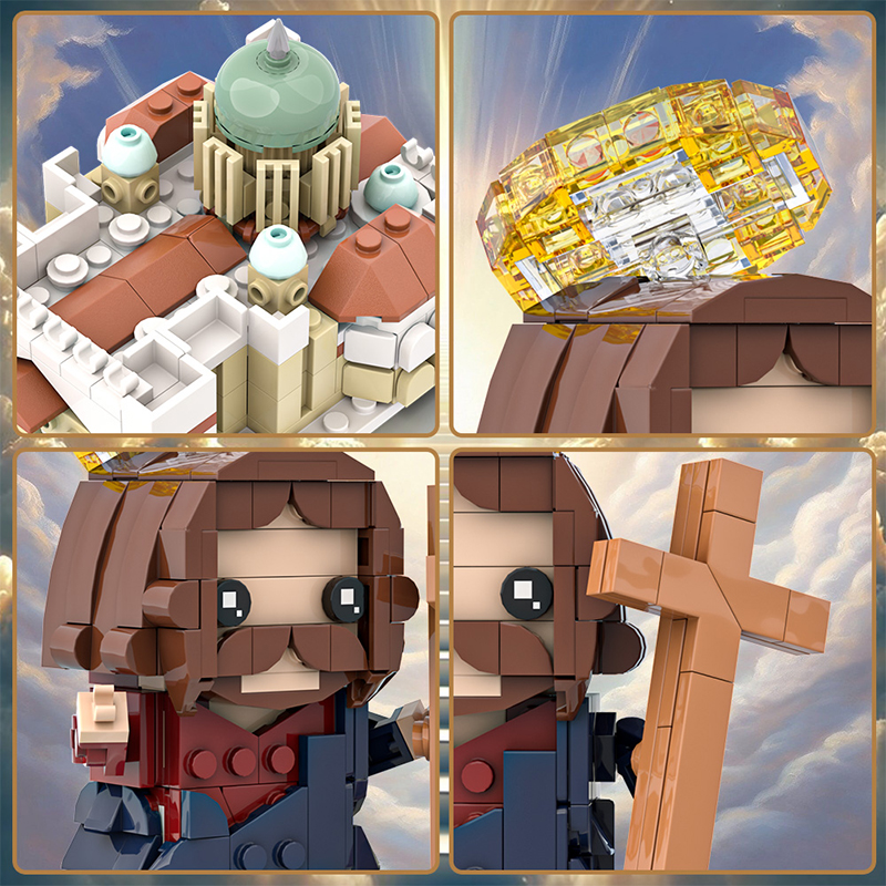 GOBRICKS MOC A2153 Religion - Church Jesus - YWOBB