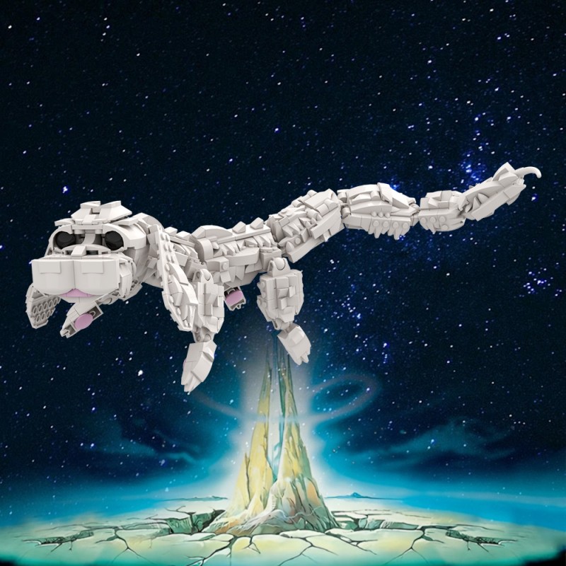 GOBRICKS MOC A1890 Great Demon Realm-Falkor - YWOBB