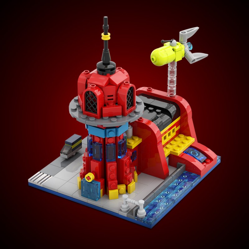 GOBRICKS MOC 29365 Micro Planet Express - YWOBB