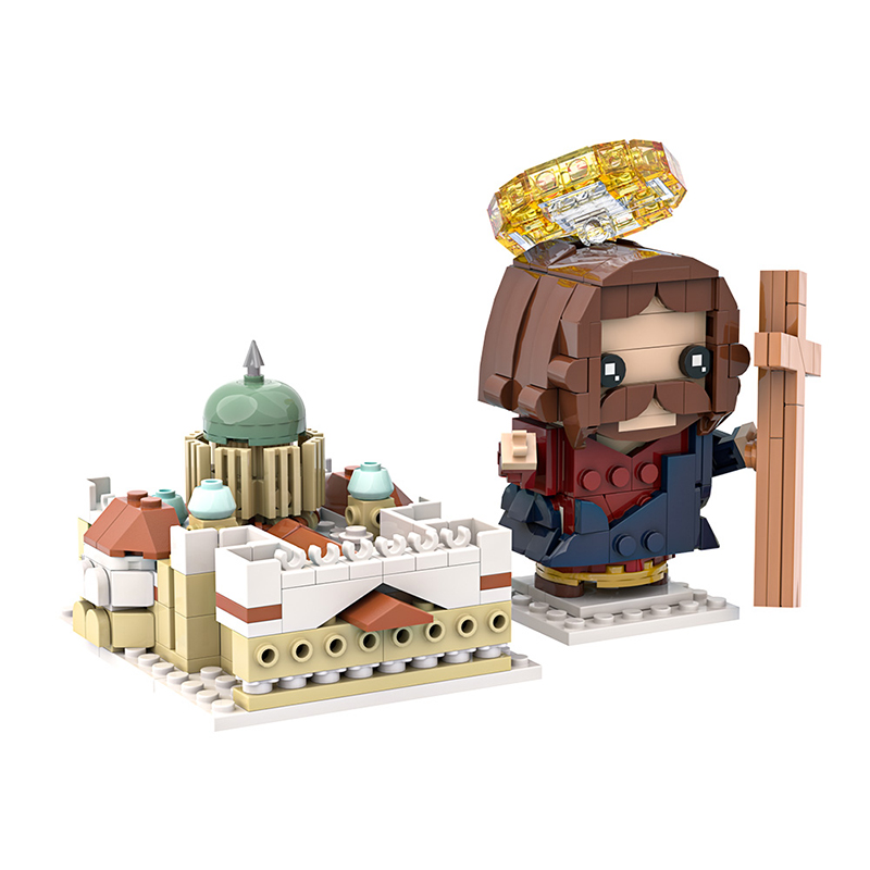 GOBRICKS MOC A2153 Religion - Church Jesus - YWOBB