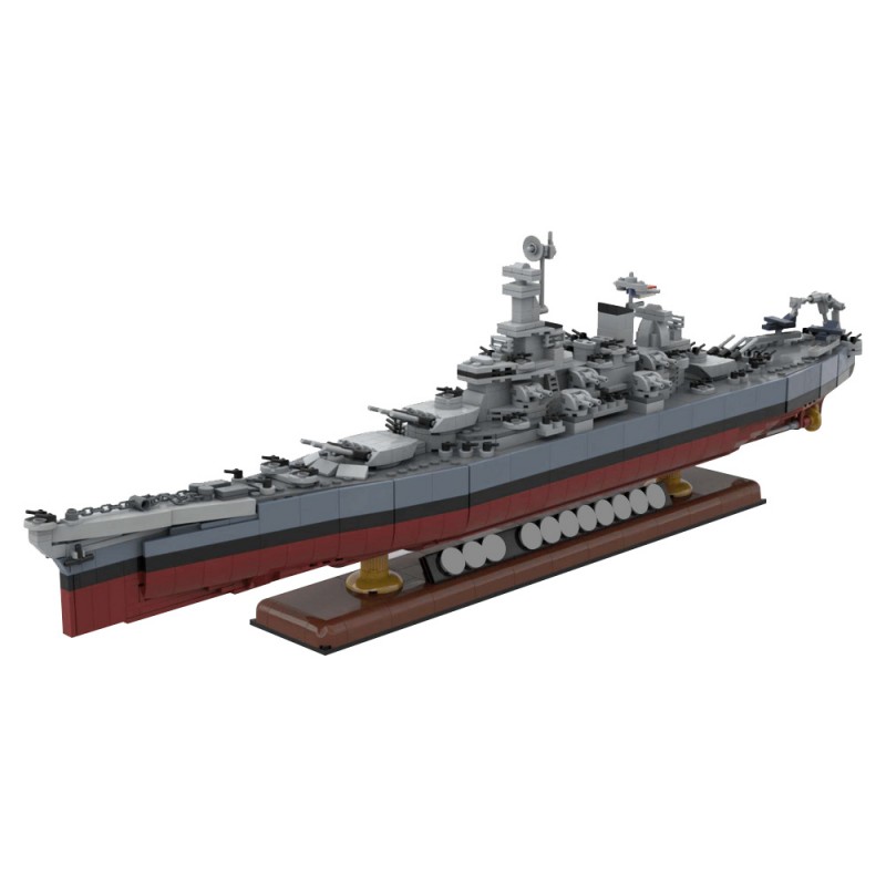 GOBRICKS MOC 202011 Iowa Class Battleship USS Missouri - YWOBB