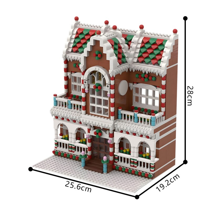 GOBRICKS MOC 200776 Winter Village Town House - YWOBB