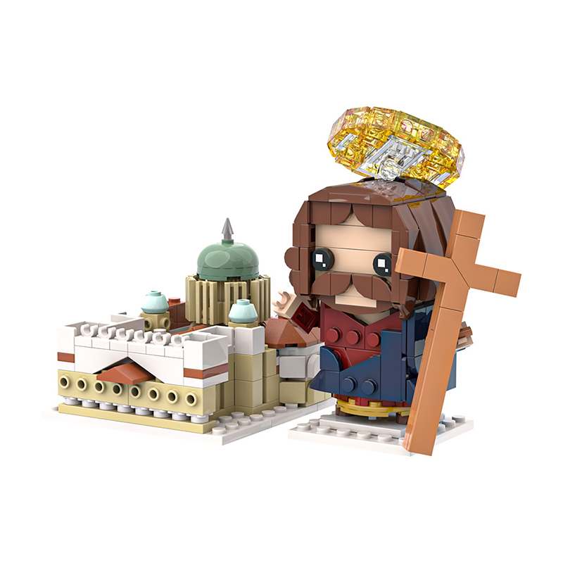GOBRICKS MOC A2153 Religion - Church Jesus - YWOBB