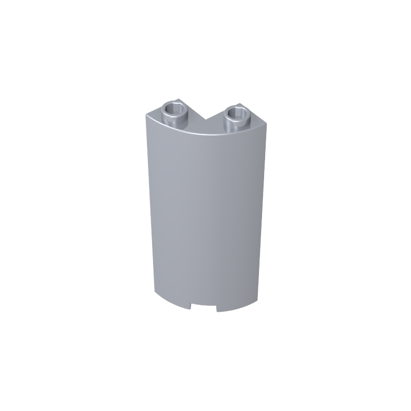GOBRICKS GDS-90070 Cylinder Quarter 2 x 2 x 5 with 1 x 1 Cutout - YWOBB