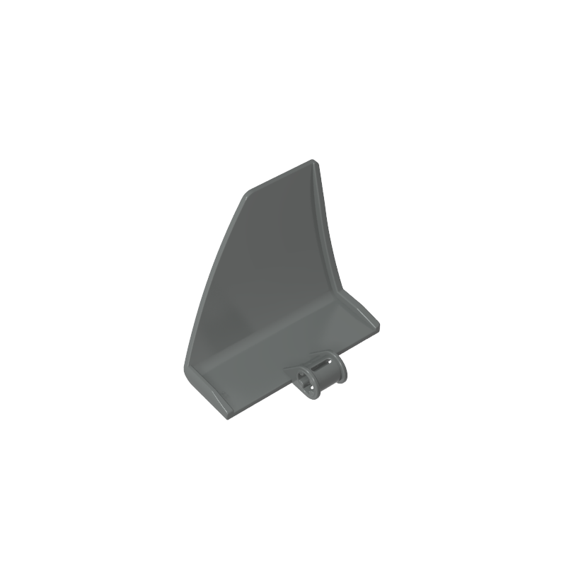 GOBRICKS GDS-2215 Panel Curved #71 5 x 4 x 3 Tapered Left - YWOBB