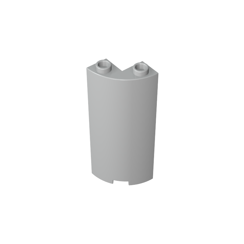 GOBRICKS GDS-90070 Cylinder Quarter 2 x 2 x 5 with 1 x 1 Cutout - YWOBB