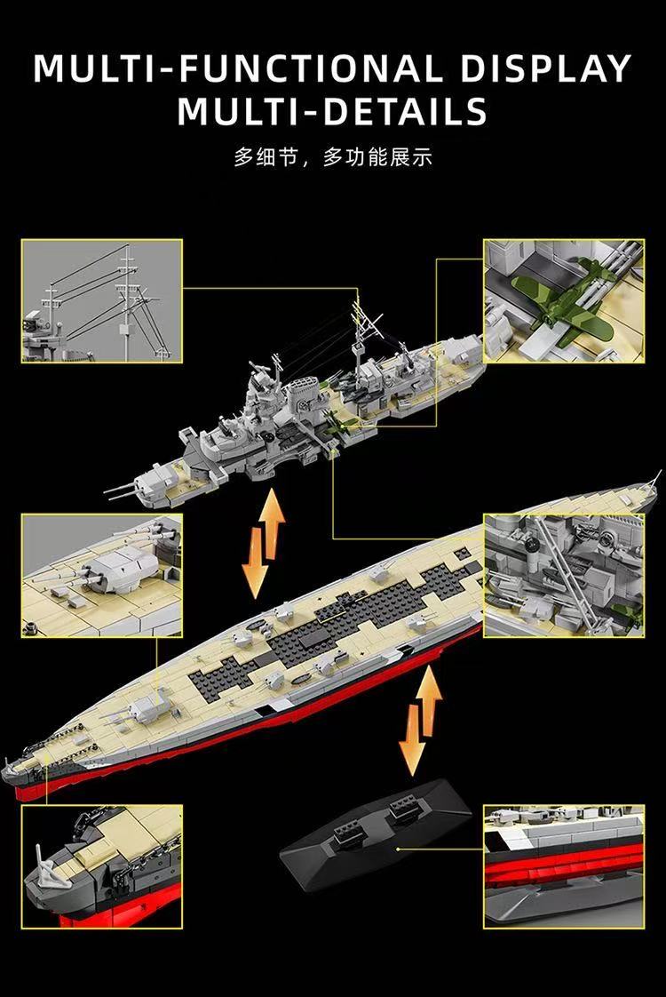 12GO 98005 Bismarck Class Battleship - YWOBB
