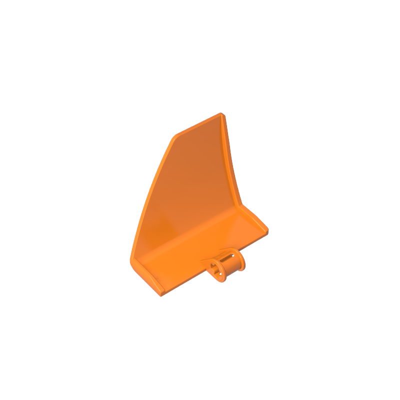 GOBRICKS GDS-2215 Panel Curved #71 5 x 4 x 3 Tapered Left - YWOBB