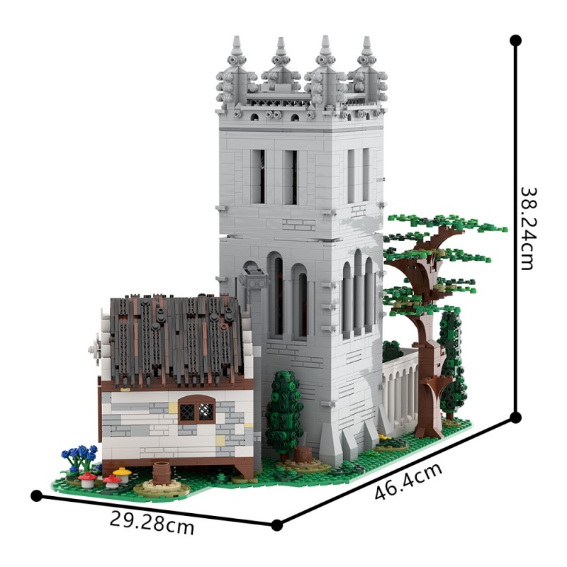 GOBRICKS MOC A2286 Medieval Library - YWOBB