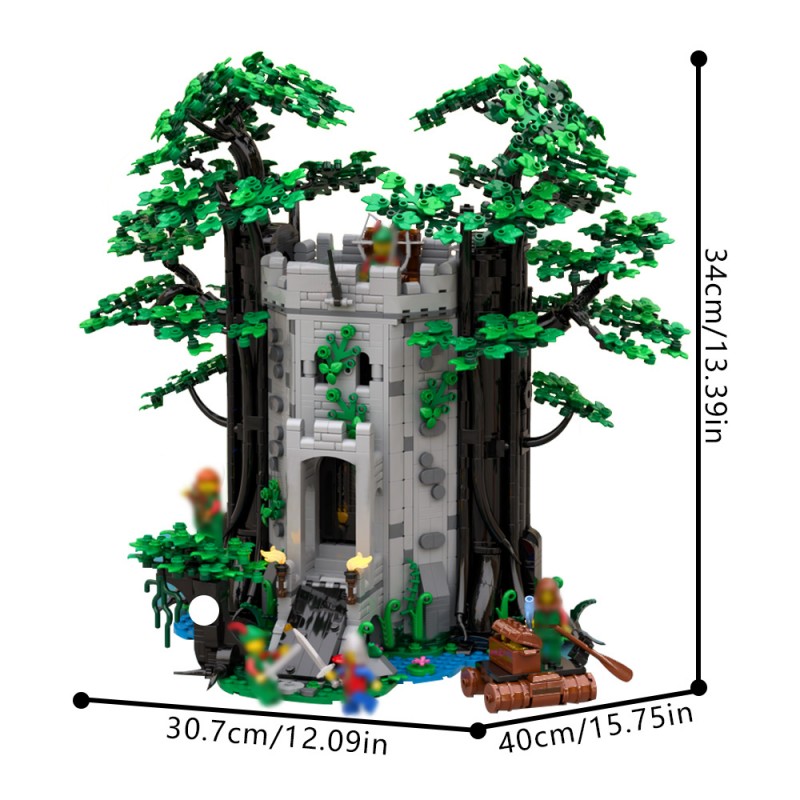 GOBRICKS MOC 214066 Medieval Castle Fantasy - YWOBB