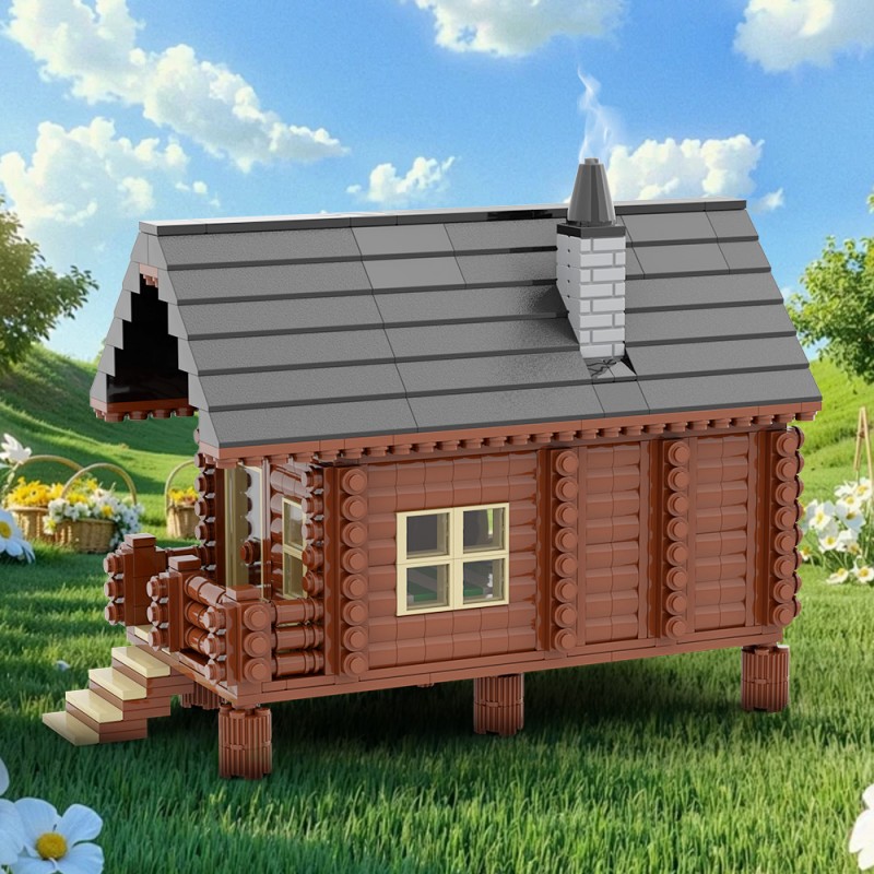 GOBRICKS MOC A2290 Wood Cabin - YWOBB