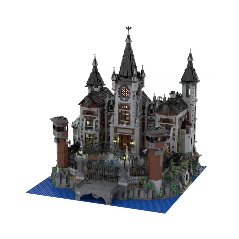 GOBRICKS MOC 158329 Modular Arkham Asylum - YWOBB