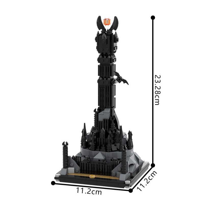 GOBRICKS MOC A2130 The Lord of the Rings -Barad Dur - YWOBB