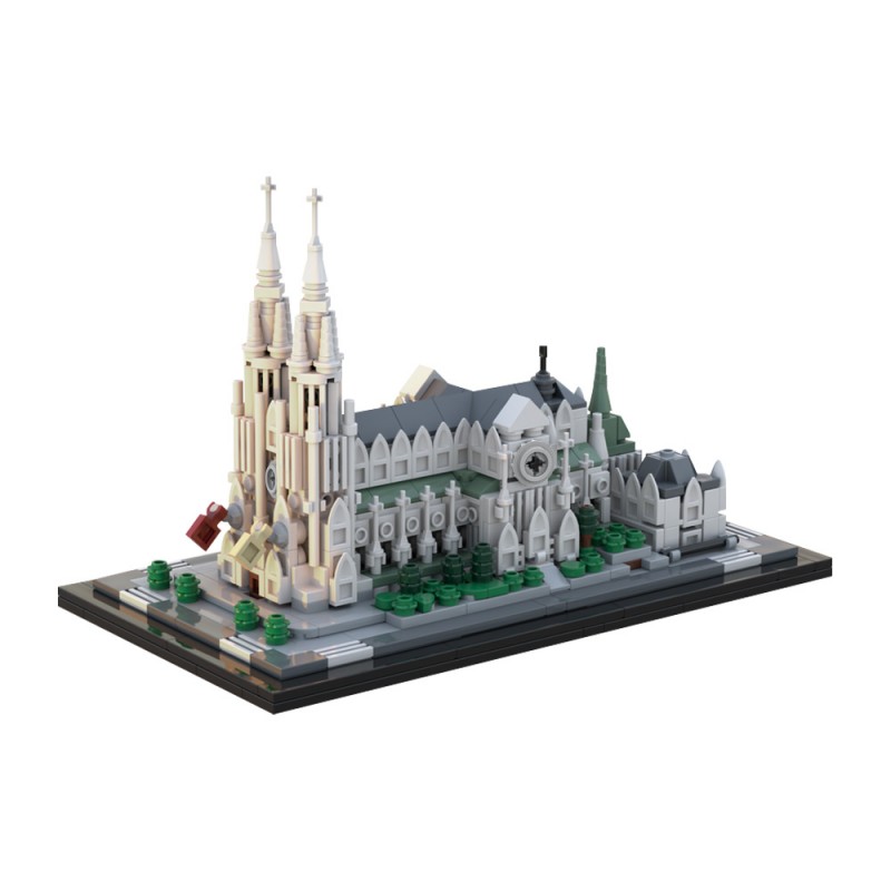 GOBRICKS MOC 214496 St. Patrick's Cathedral 1:800 - YWOBB