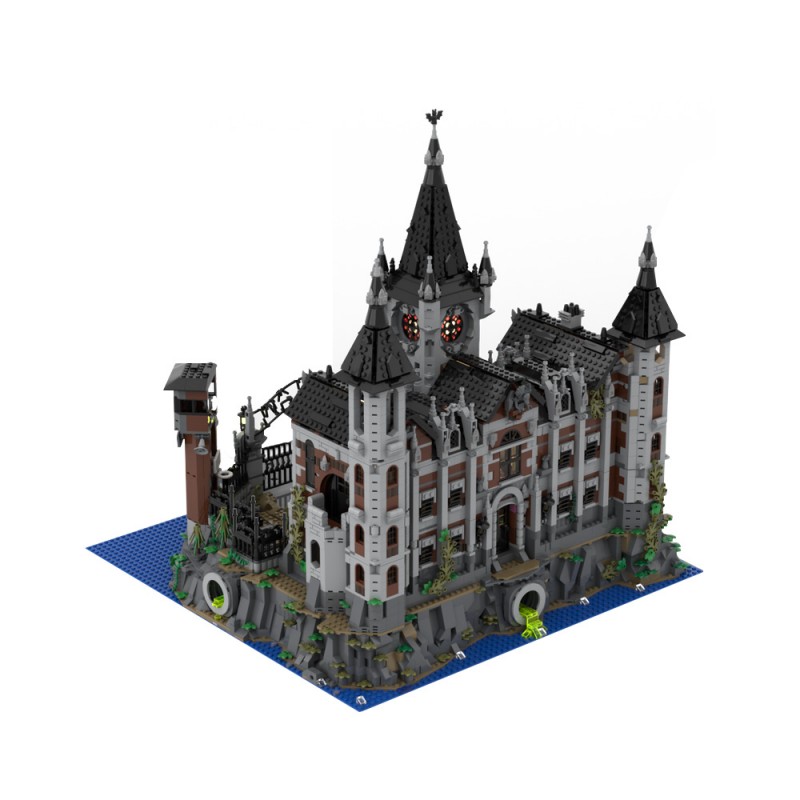 GOBRICKS MOC 158329 Modular Arkham Asylum - YWOBB