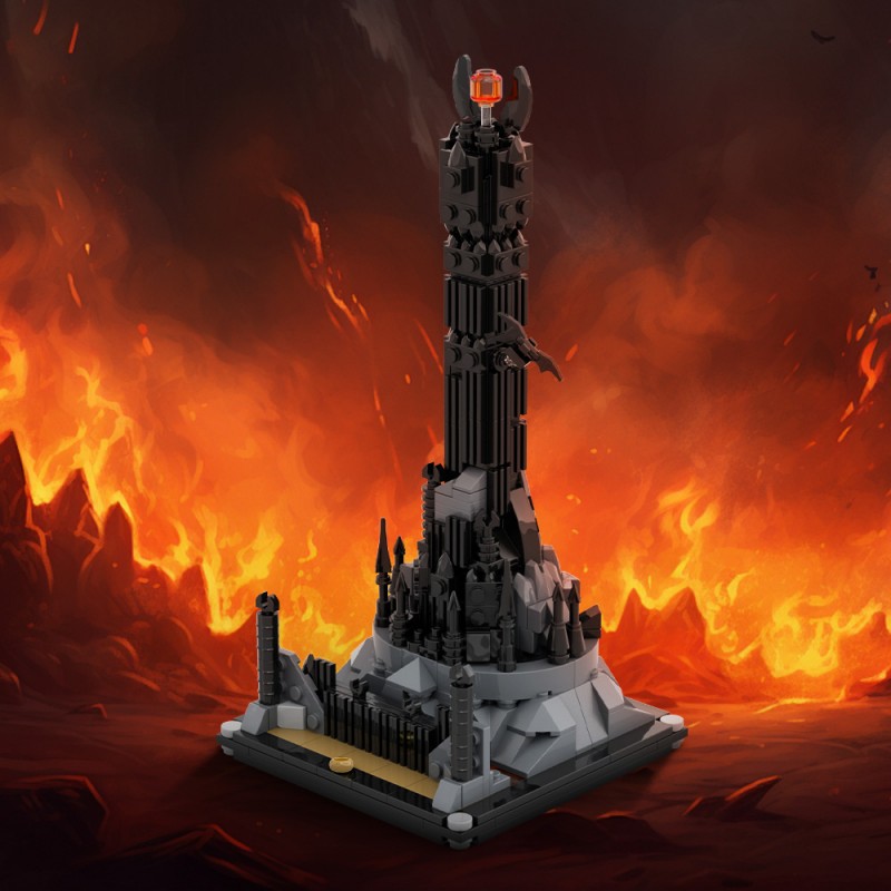 GOBRICKS MOC A2130 The Lord of the Rings -Barad Dur - YWOBB