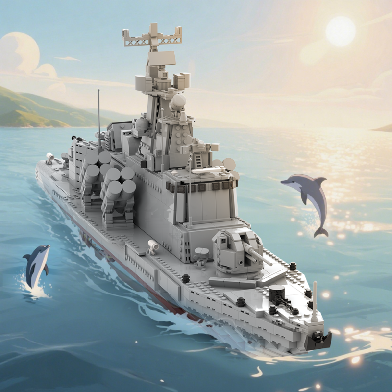 GOBRICKS MOC A2288 Molniya-class missile boat - YWOBB