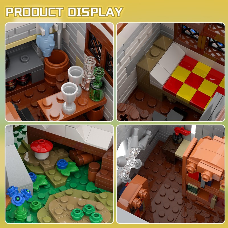 GOBRICKS MOC A2286 Medieval Library - YWOBB