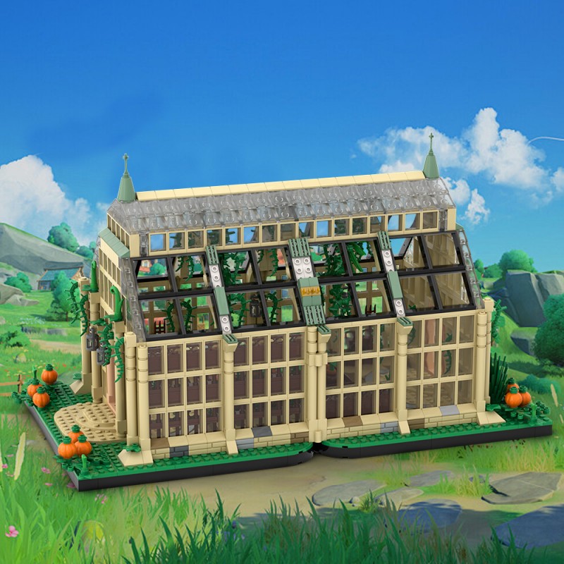 GOBRICKS MOC A2278 Herbology Greenhouse - YWOBB