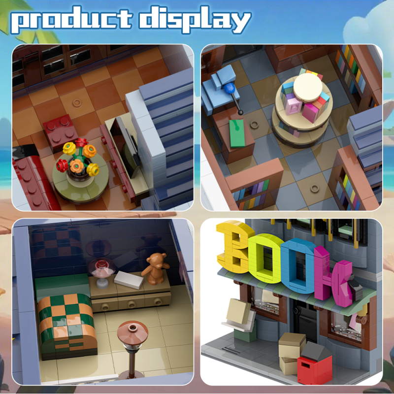 GOBRICKS MOC A2289 Little Bookshop - YWOBB