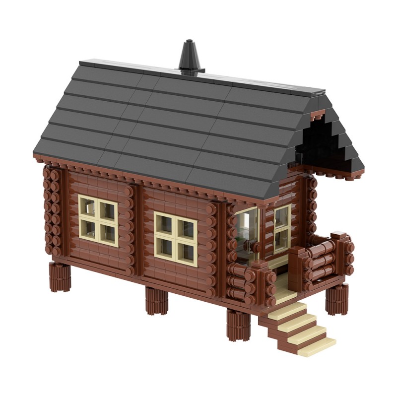 GOBRICKS MOC A2290 Wood Cabin - YWOBB
