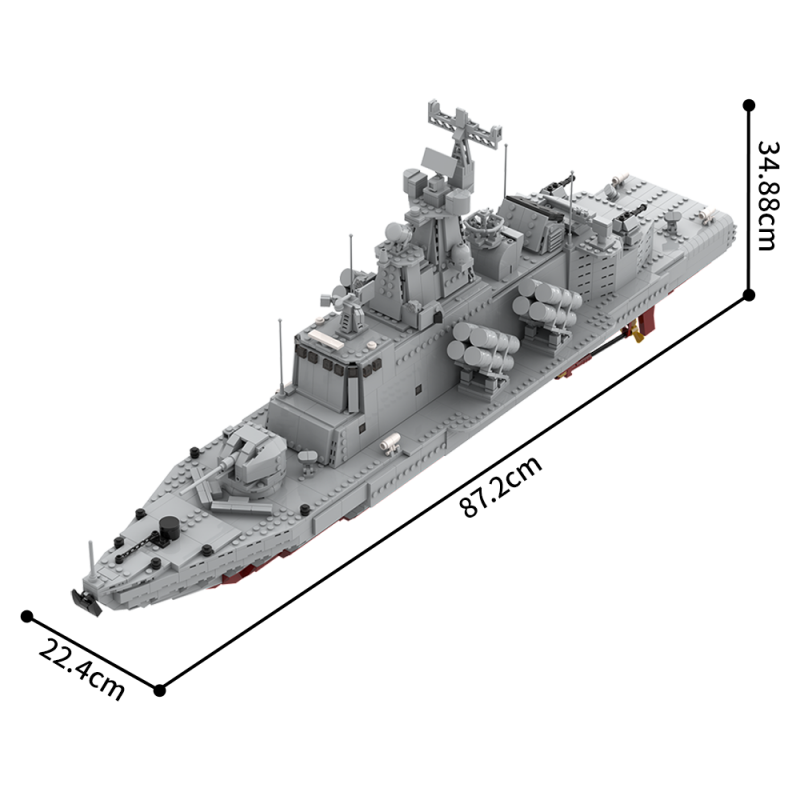 GOBRICKS MOC A2288 Molniya-class missile boat - YWOBB