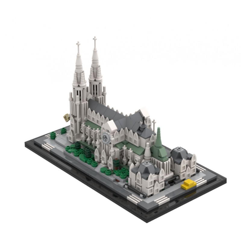 GOBRICKS MOC 214496 St. Patrick's Cathedral 1:800 - YWOBB