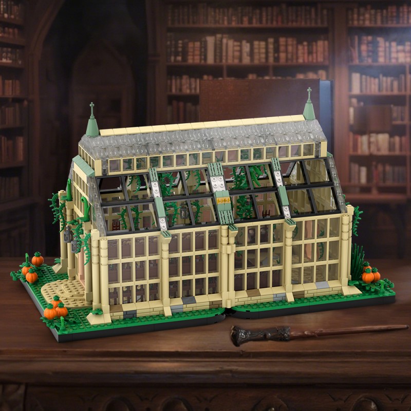 GOBRICKS MOC A2278 Herbology Greenhouse - YWOBB
