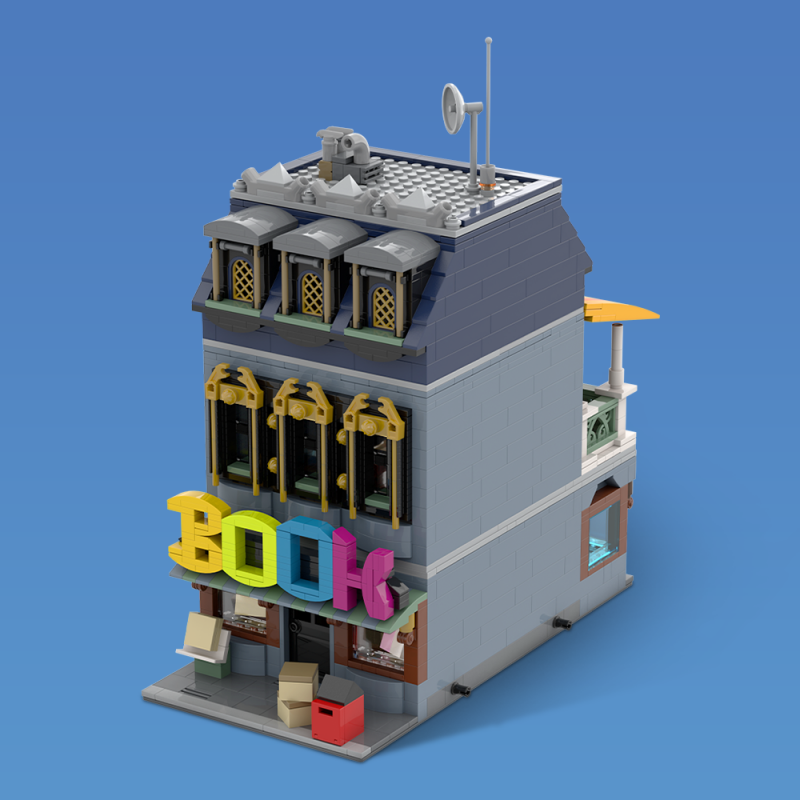 GOBRICKS MOC A2289 Little Bookshop - YWOBB