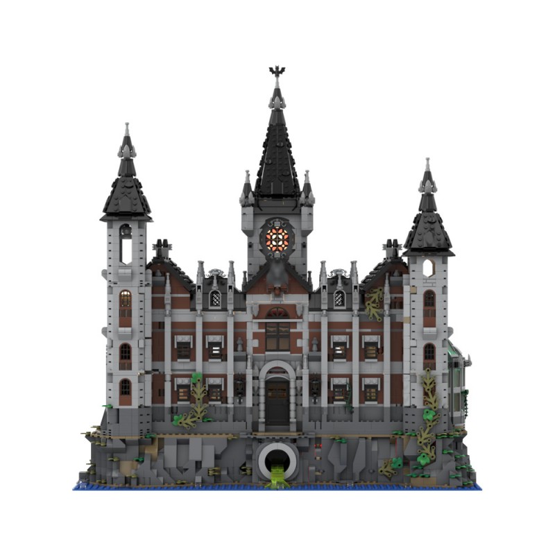 GOBRICKS MOC 158329 Modular Arkham Asylum - YWOBB