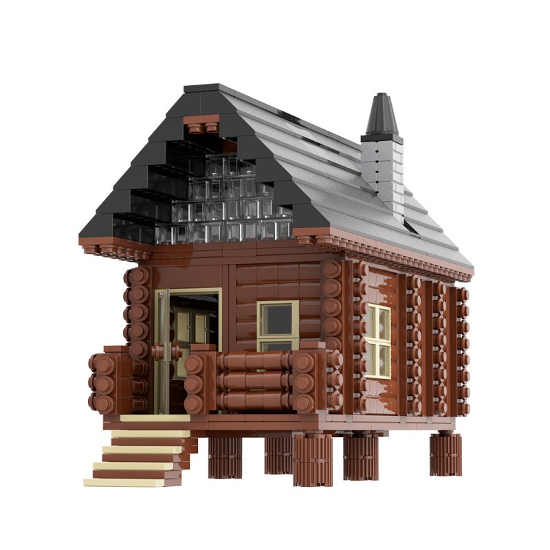 GOBRICKS MOC A2290 Wood Cabin - YWOBB