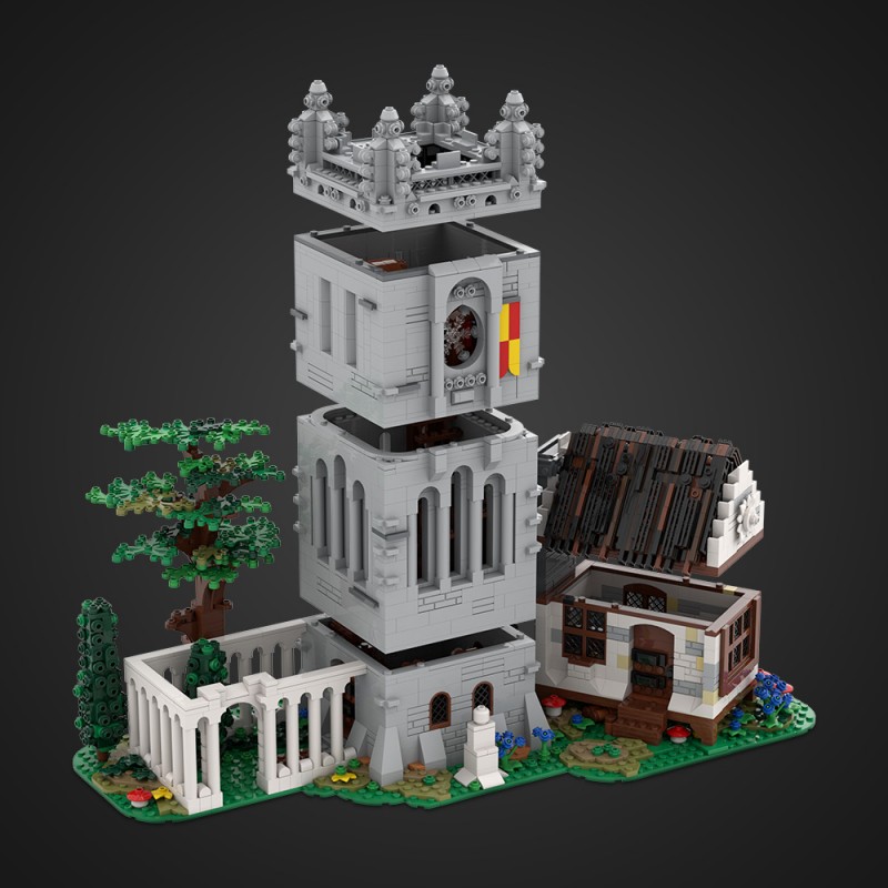 GOBRICKS MOC A2286 Medieval Library - YWOBB