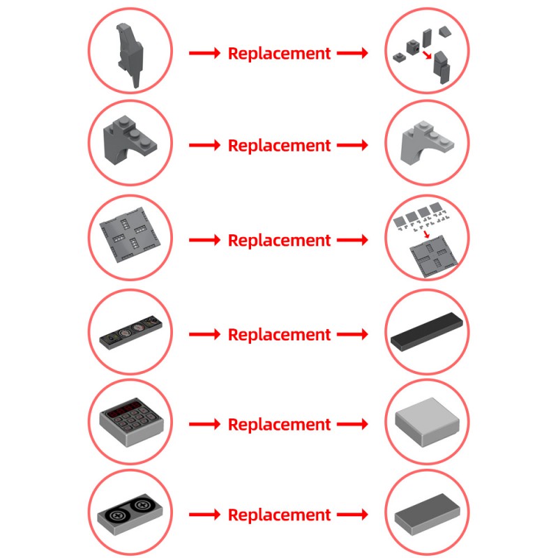 GOBRICKS MOC 158329 Modular Arkham Asylum - YWOBB