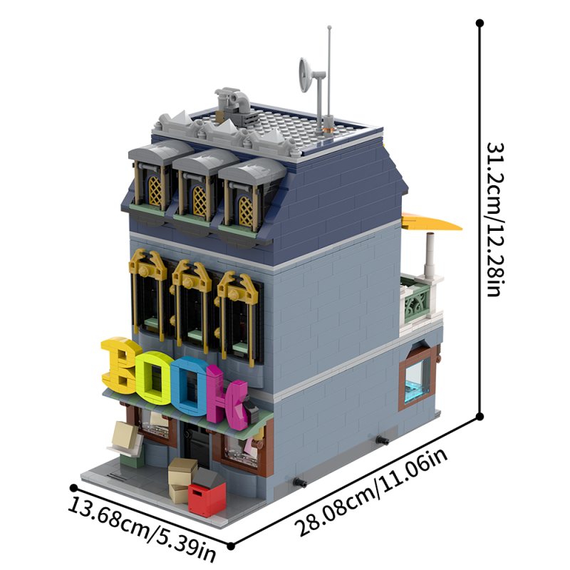 GOBRICKS MOC A2289 Little Bookshop - YWOBB