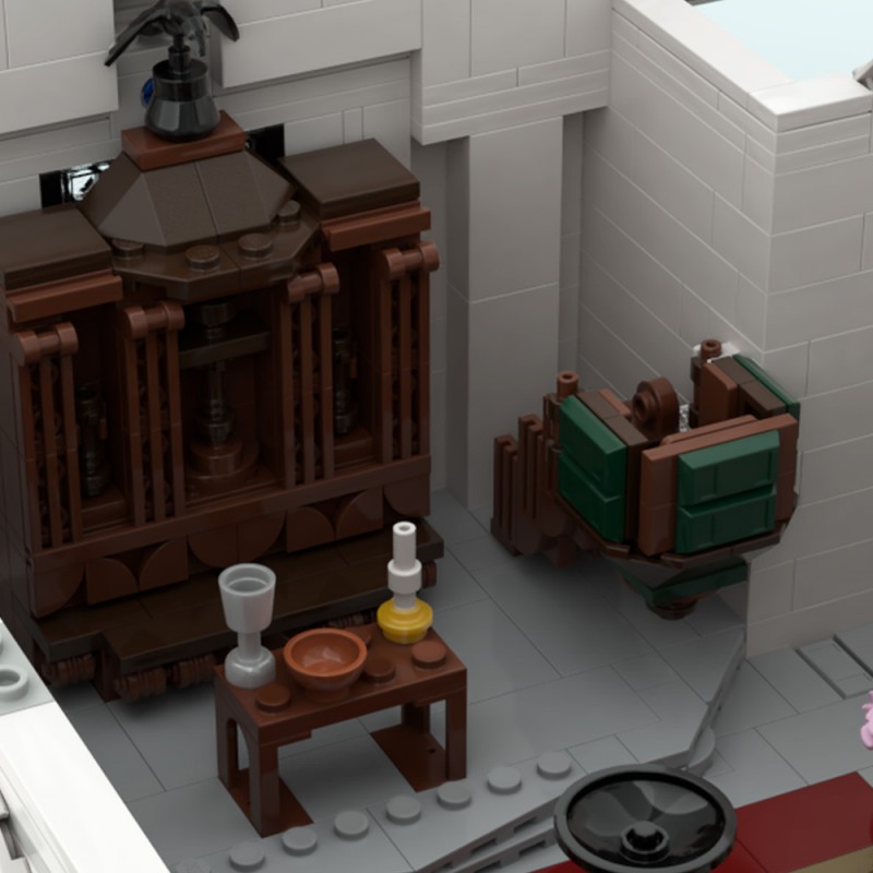 GOBRICKS MOC 181146 Western Church - Valentine Red Dead Redemption 2 - YWOBB