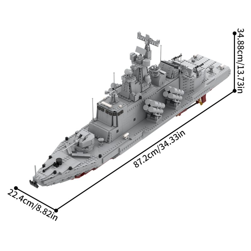 GOBRICKS MOC A2288 Molniya-class missile boat - YWOBB