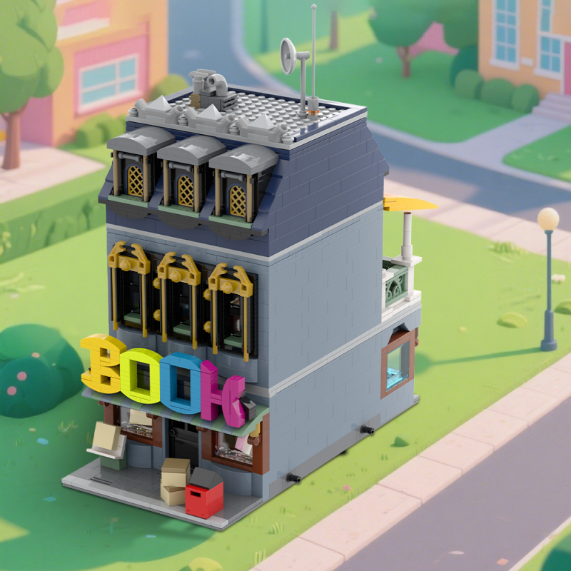 GOBRICKS MOC A2289 Little Bookshop - YWOBB