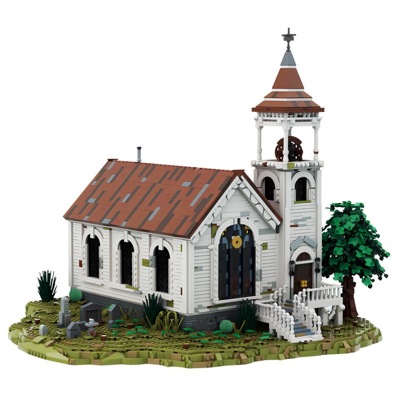 GOBRICKS MOC 181146 Western Church - Valentine Red Dead Redemption 2 - YWOBB